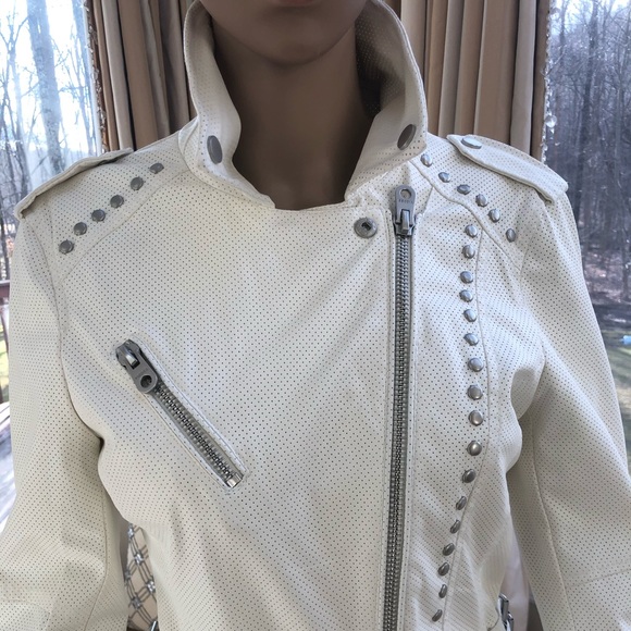 Vigors Perforated Faux Leather Jacket - Picture 2 of 7